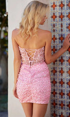 Primavera Couture 4266 - Sheer Corset Strapless Cocktail Dress