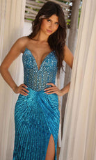 Primavera Couture 4304 - Crystalline Bodice Prom Dress - view 11