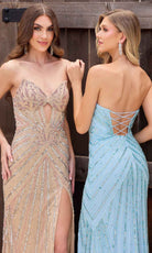 Primavera Couture 4309 - Cutout Embellished Prom Dress