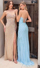 Primavera Couture 4309 - Cutout Embellished Prom Dress - view 14