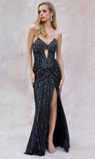 Primavera Couture 4309 - Cutout Embellished Prom Dress - view 7