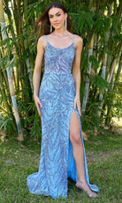 Primavera Couture 4310 - Scoop Neck Beaded Prom Dress