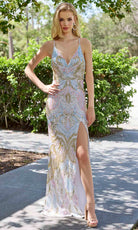 Primavera Couture 4311 - Multi-Beaded Prom Dress - back view