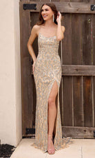 Primavera Couture 4312 - Open Lace Up Prom Dress - view 4