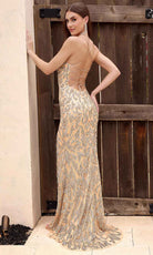 Primavera Couture 4312 - Open Lace Up Prom Dress - view 5