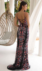 Primavera Couture 4313 - Floral Pattern Prom Dress