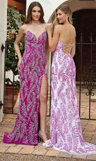 Primavera Couture 4314 - Sequin Foliage Prom Dress