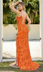 Primavera Couture 4317 - Floral Beaded Prom Dress - back view