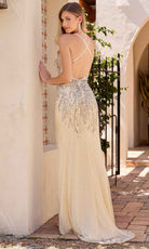 Primavera Couture 4318 - Embellished Pattern Prom Dress - back view
