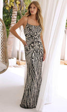 Primavera Couture 4319 - Swirl Sequin Prom Dress