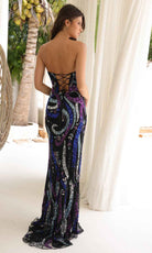 Primavera Couture 4320 - Scoop Lace-Up Back Prom Dress