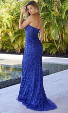 Primavera Couture 4321 - Foliage Pattern Prom Dress