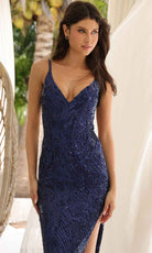 Primavera Couture 4324 - Lace Up Prom Dress - detail view