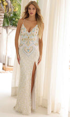 Primavera Couture 4326 - Scallop Pattern Prom Dress - view 4