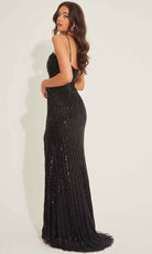 Primavera Couture 4327 - Asymmetrical Cutout Prom Dress