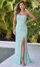 Primavera Couture 4331 - Paisley Embellished Prom Dress