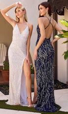 Primavera Couture 4332 - Crisscross Back Prom Dress