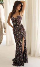 Primavera Couture 4336 - Floral Embellished Prom Dress