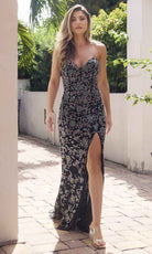 Primavera Couture 4338 - Floral Detailed Prom Dress