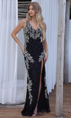 Primavera Couture 4342 - Foliage Ornate Prom Dress