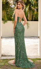 Primavera Couture 4347 - Beaded Sequin Strapless Prom Dress