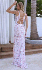Primavera Couture 4350 - Jeweled Bodice Lace-Up Back Prom Dress