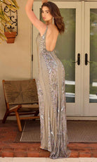 Primavera Couture 4357 - Beaded Lattice Scoop Prom Dress - view 5
