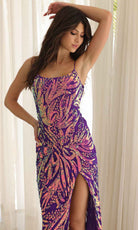 Primavera Couture 4362 - Sequin Bodice Scoop Prom Dress - back view