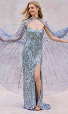 Primavera Couture 4376 - Scoop Neckline Sequin Prom Gown - view 5