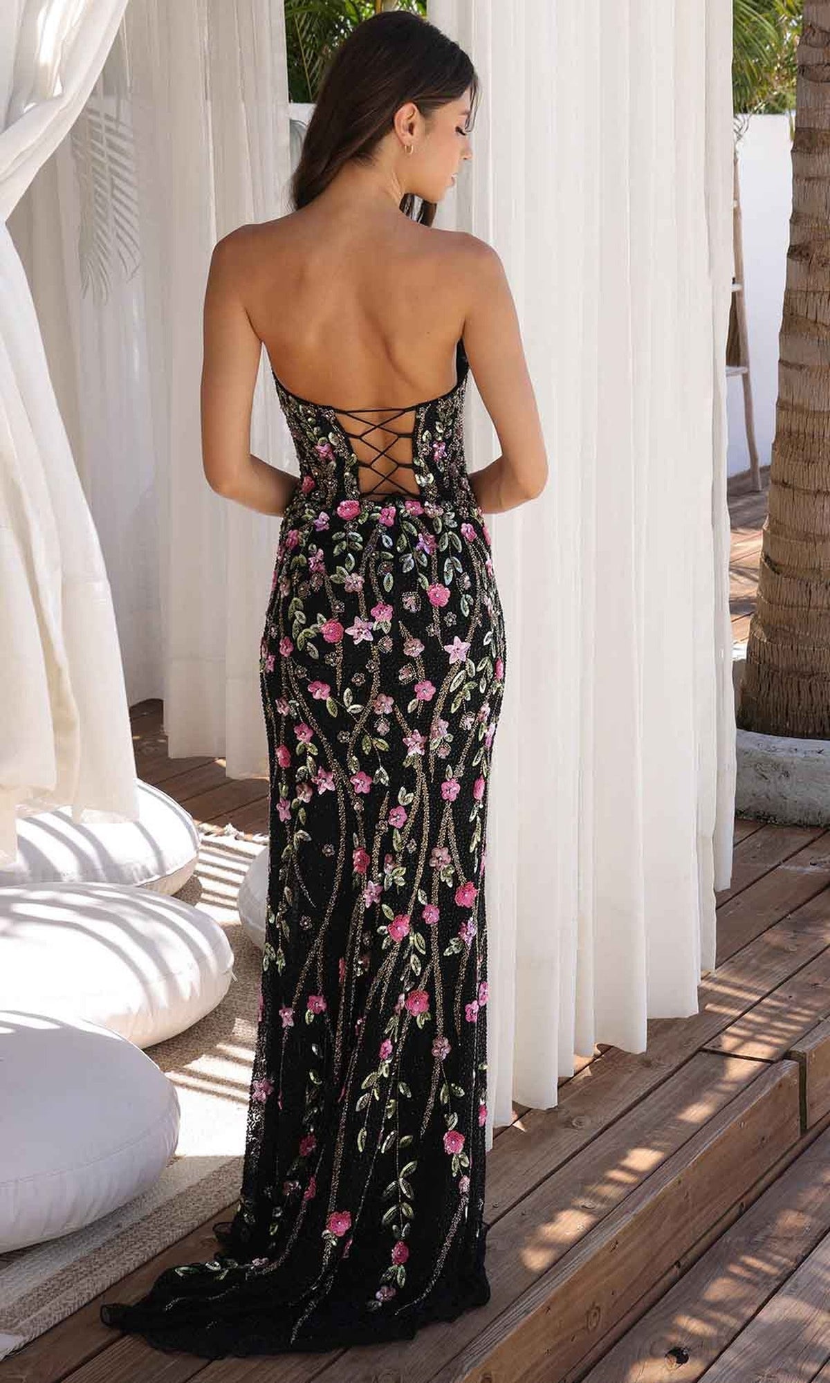 Primavera Couture 4380 - Strapless Plunging Sweetheart Prom Dress