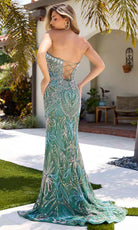 Primavera Couture 4382 - Strapless Beaded Prom Dress - view 11