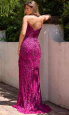 Primavera Couture 4399 - V-Neck Beaded Prom Dress - view 4