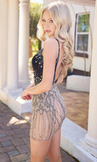 Primavera Couture 4434 - Scoop Neck Intricate Beaded Cocktail Dress