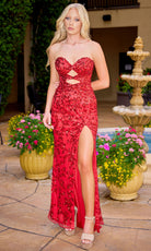 Primavera Couture 4504 - Strapless Embellished Cutout Dress
