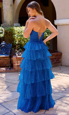 Primavera Couture 4510 - Strapless Ruffled Sparkle Dress - Silhouette Dresses