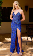 Primavera Couture 4518 - Bead Embellished V-Neckline Prom Dress