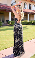 Primavera Couture 4531 - Scoop Neck Beaded Floral Dress
