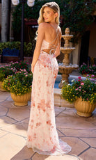 Primavera Couture 4531 - Scoop Neck Beaded Floral Dress