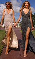 Primavera Couture 4536 - Wide Strap Allover Beaded Prom Dress - Silhouette Dresses