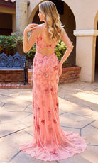 Primavera Couture 4539 - Cutout Back Beaded Applique Prom Dress