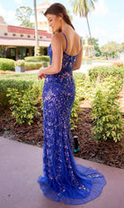 Primavera Couture 4549 - Beaded Embroidered Slit Prom Dress - Silhouette Dresses