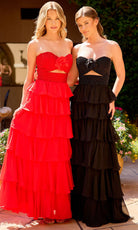 Primavera Couture 4563 - Strapless Tiered Ruffled Prom Dress - Silhouette Dresses