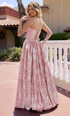 Primavera Couture 4566 - Sparkling Applique Strapless Ballgown