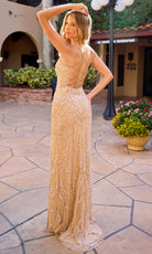 Primavera Couture 4592 - Scoop Neck Intricate Beaded Dress
