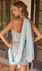 Primavera Couture 4649 - Beaded Applique Scoop Sheath Cocktail Dress