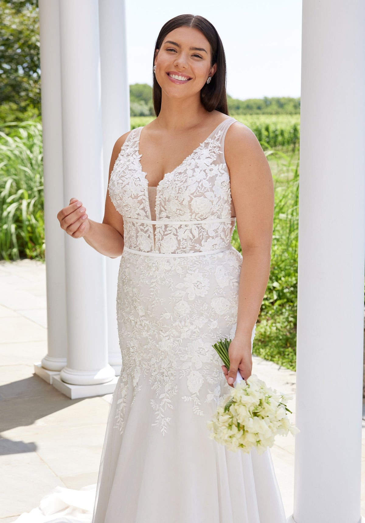 Silver Wedding Dress by Julietta by Morilee