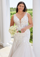 Silver Wedding Dress by Julietta by Morilee