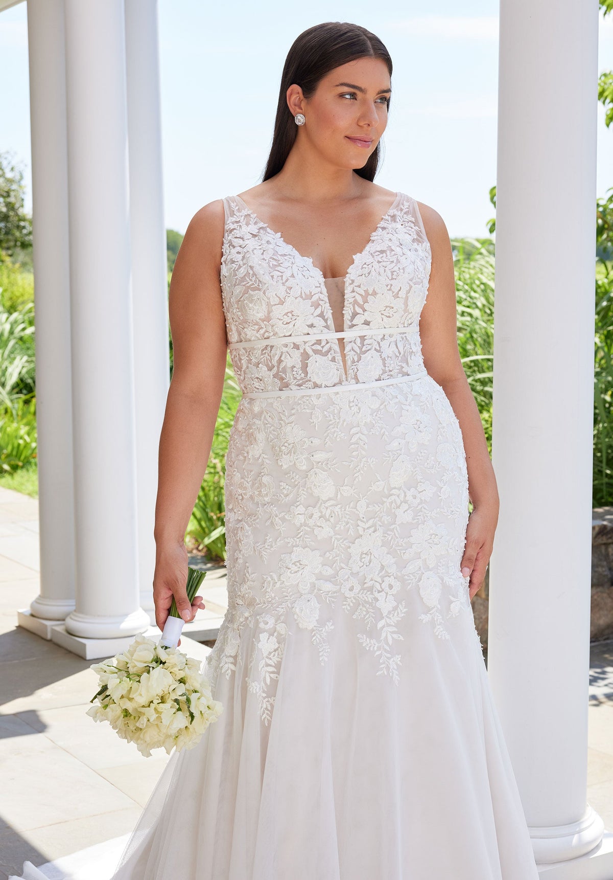 Silver Wedding Dress by Julietta by Morilee