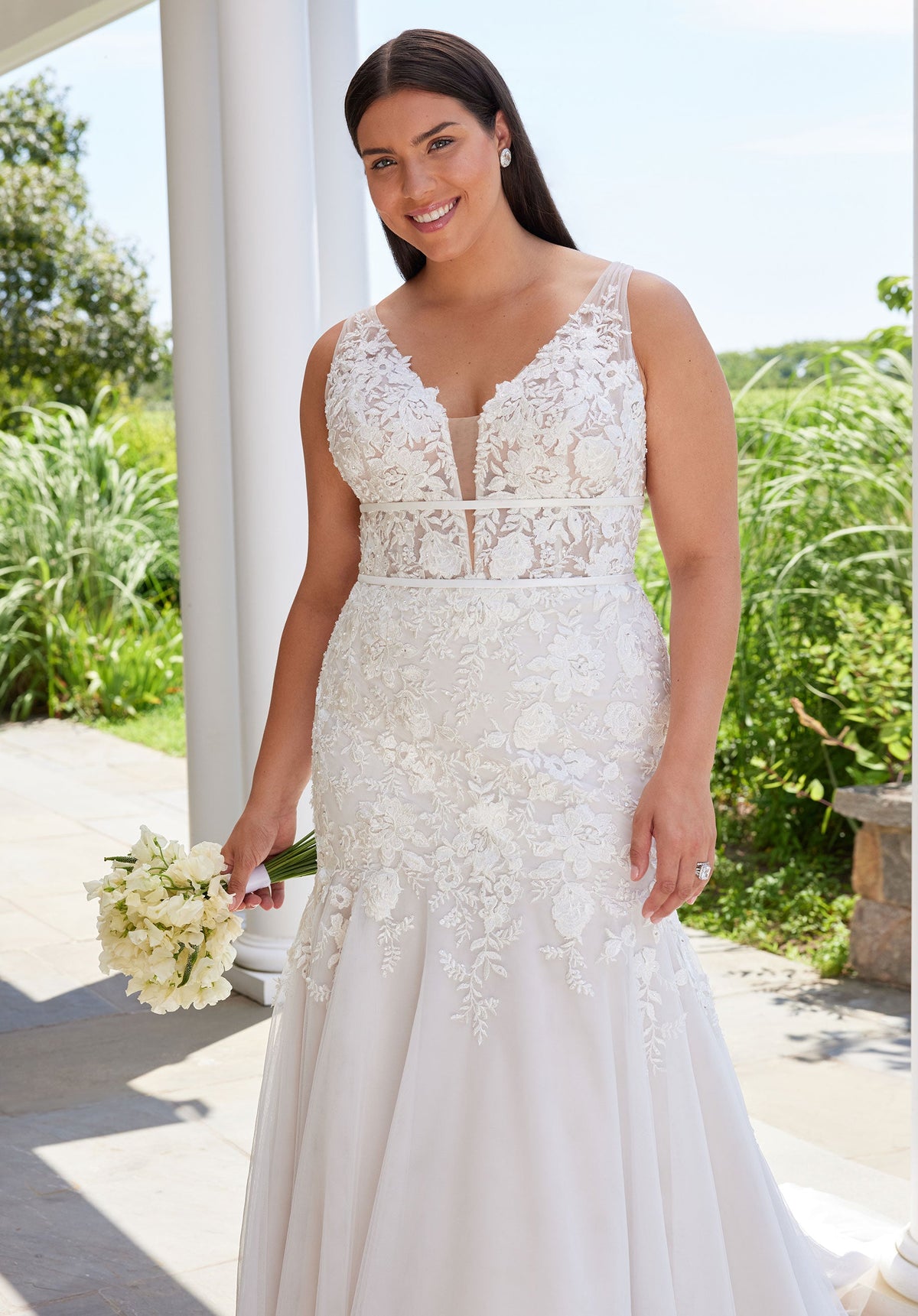 Silver Wedding Dress by Julietta by Morilee