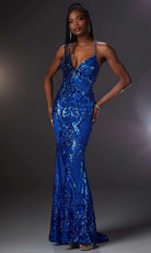 Mori Lee 49316 - Glimmering Sequin Sheath Prom Gown - back view